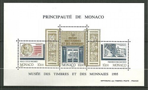 Монако 1995, Открытие Музея Марок и Монет, блок